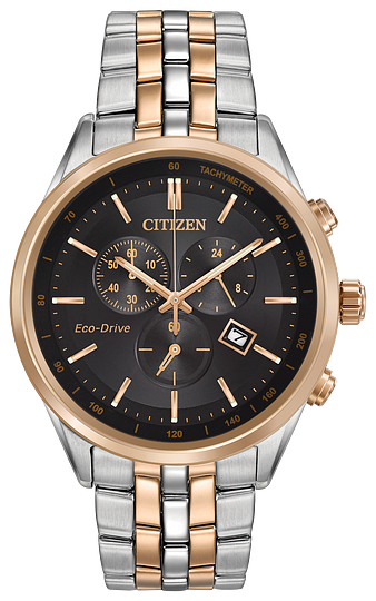 Montre pour homme en stainless, Eco-Drive, 10ATM, verre saphir