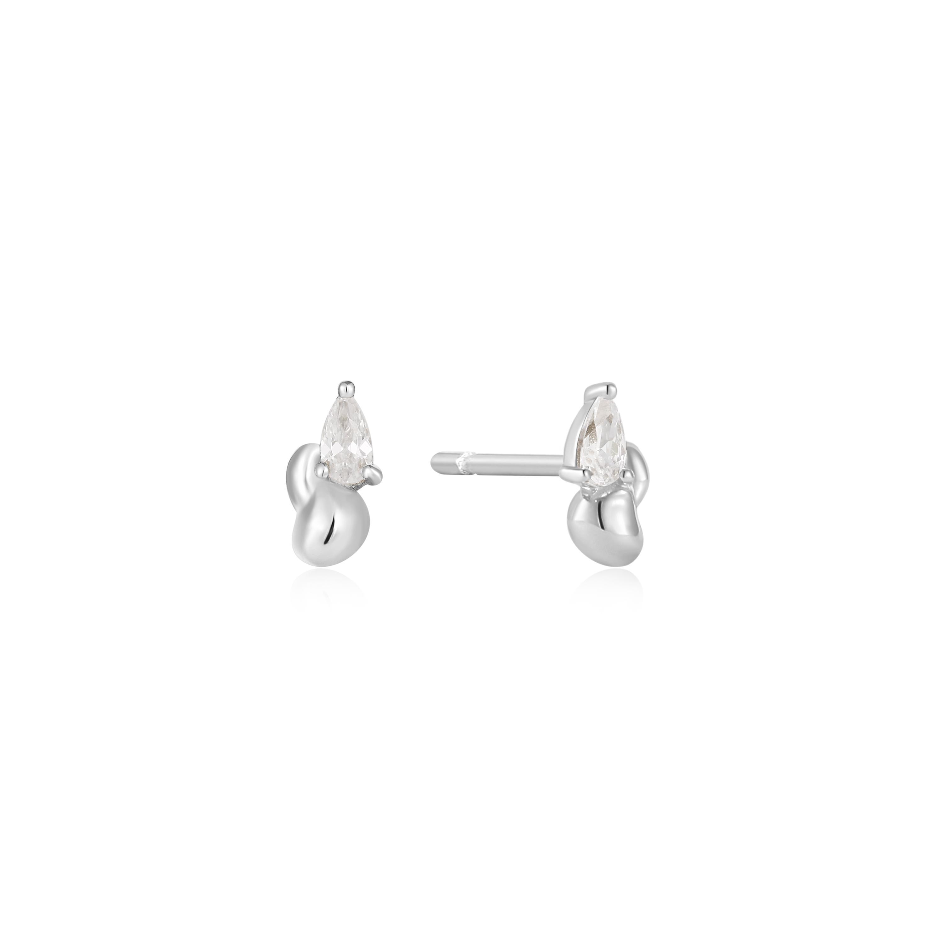 Boucles d'oreilles pour femme en argent 925, cubic zirconium