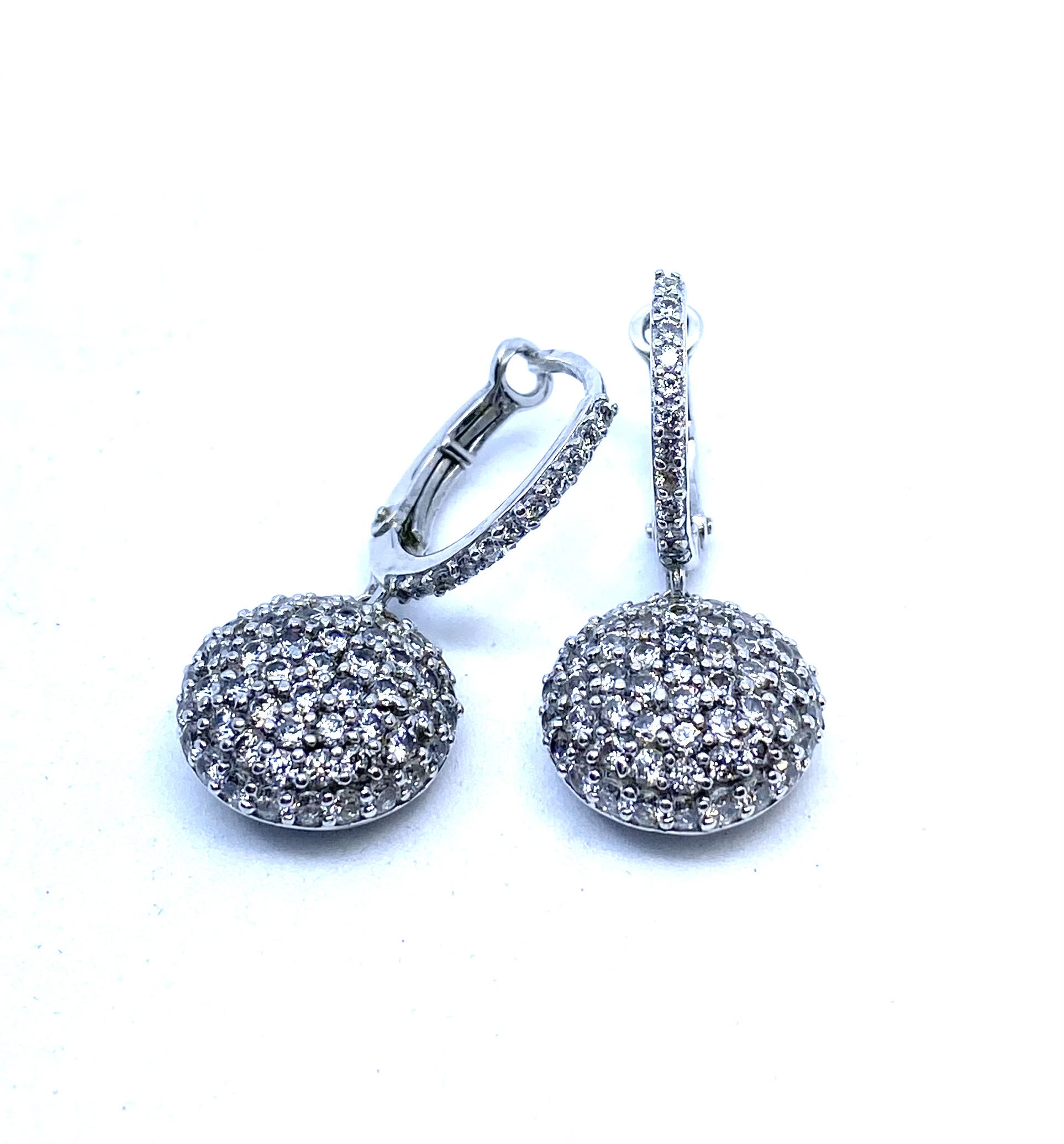 Boucles d'oreilles pour femme en argent 925, zircons
