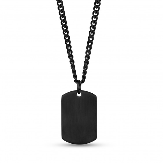Pendentif pour homme en stainless, plaque unie