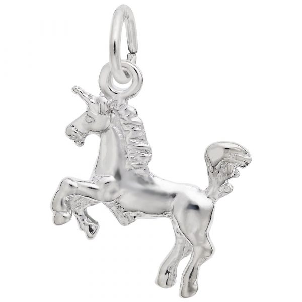 Pendentif en argent 925, licorne