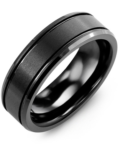 Bague pour homme en céramique