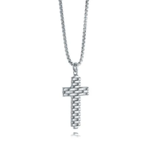 Pendentif pour homme en stainless, croix - SC196 - Italgem