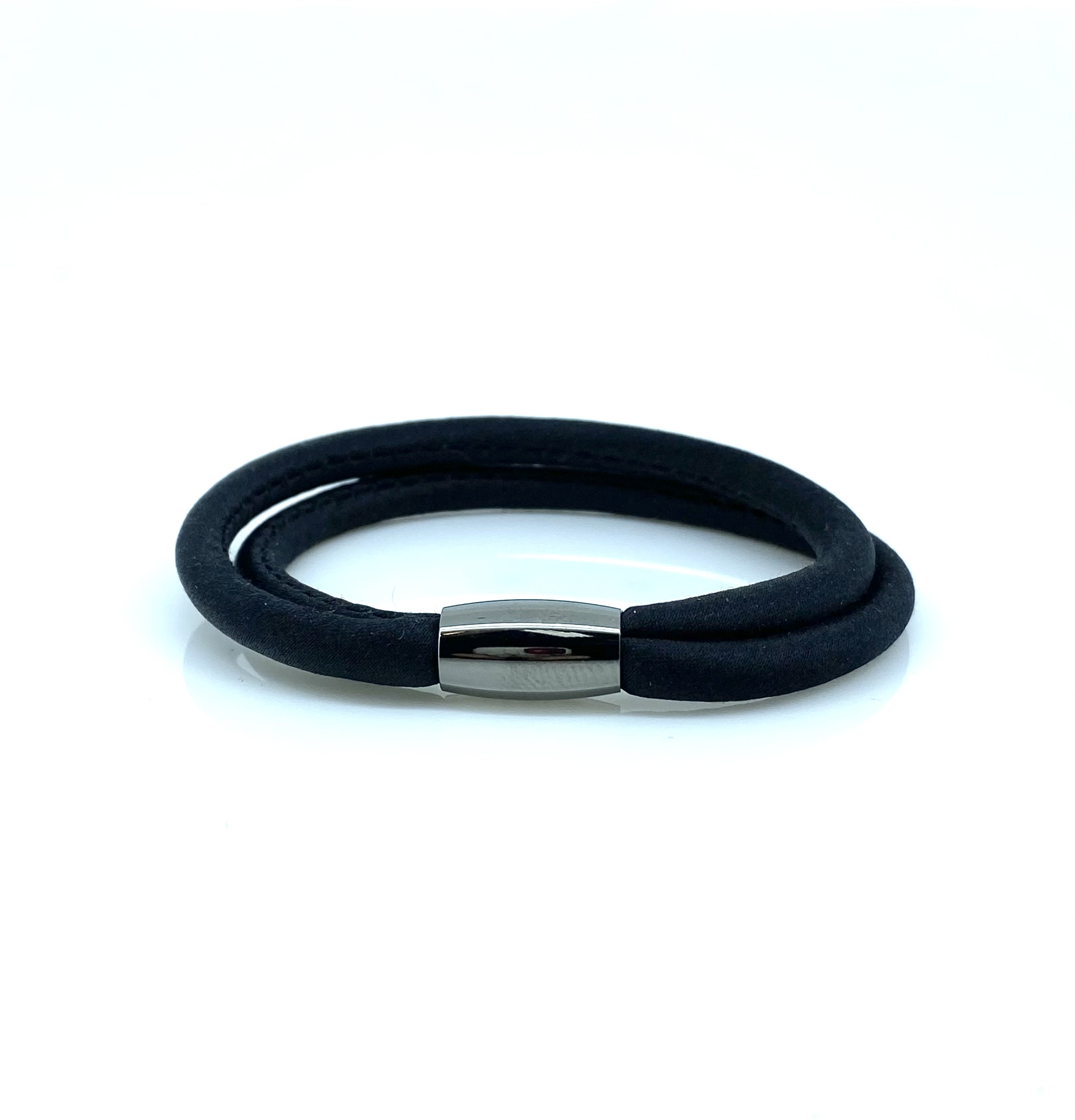 Bracelet double pour femme en soie et stainless - 1004471-17 - Story
