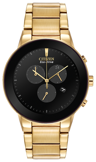 Montre pour homme en stainless, eco-drive-chrono