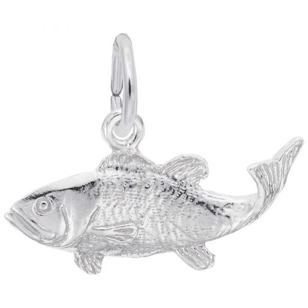Pendentif en argent 925, poisson