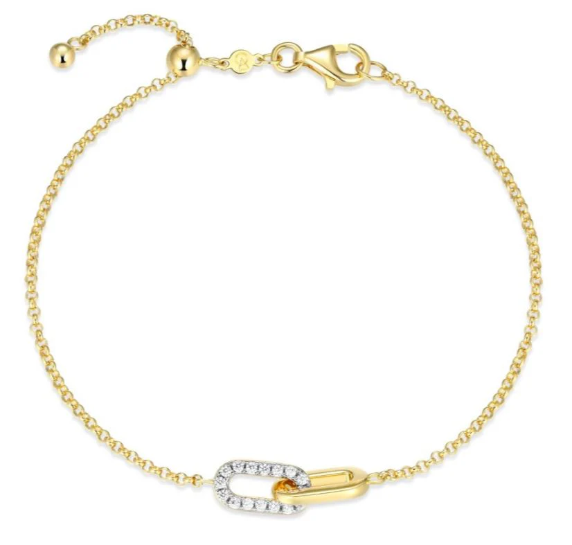 Bracelet pour femme en argent 925, 0.16 carat de diamants laboratoires - 31ADLWKHR2 - M by Monte Luna