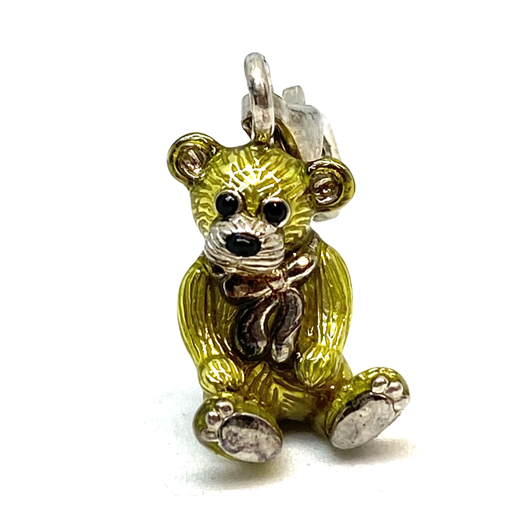 Breloque en argent 925, ourson