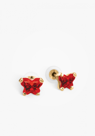Boucles d'oreilles pour enfant en or 10K, janvier