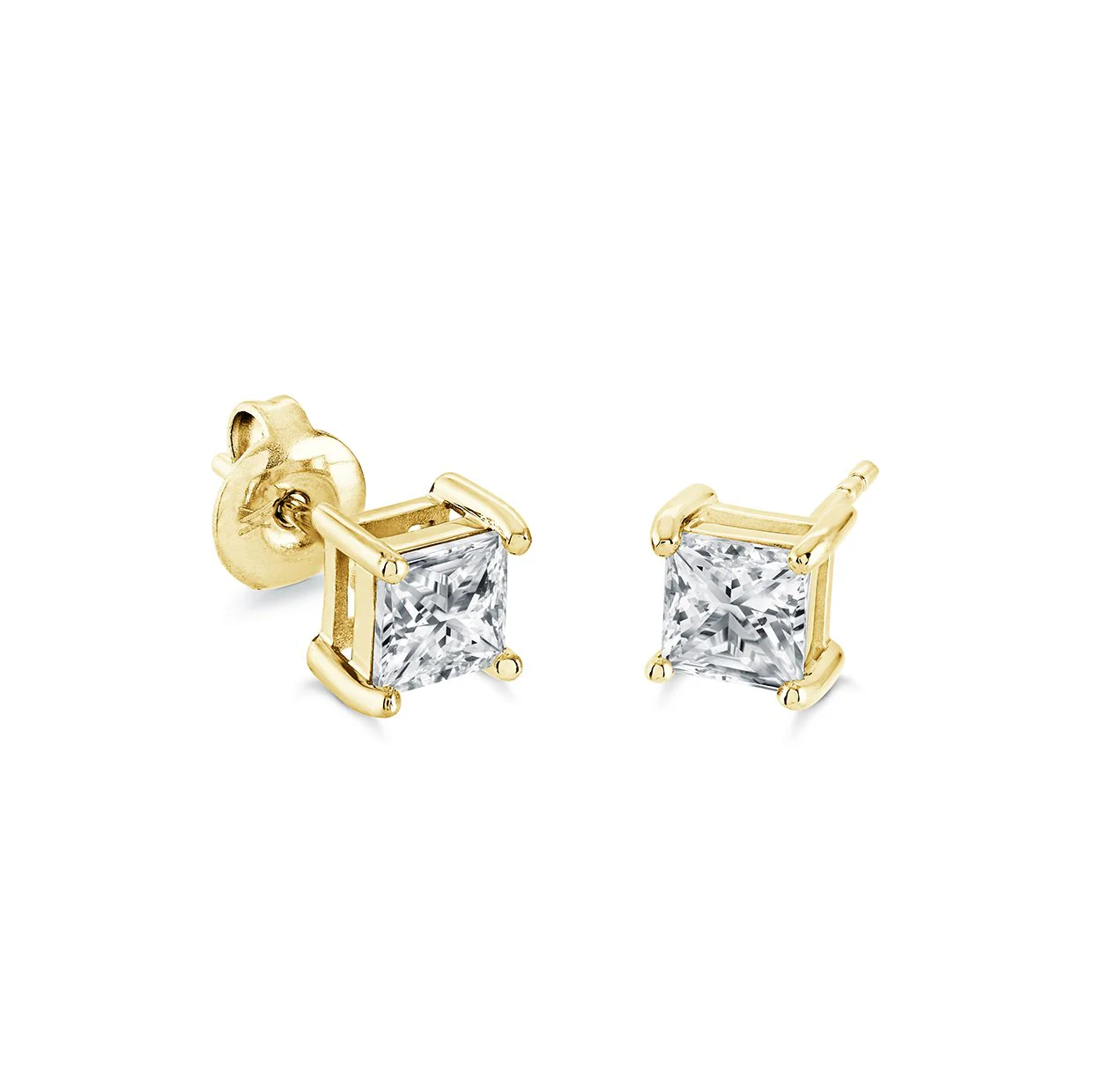 Boucles d'oreilles en stainless, cubic zirconium - SEA497-GO - Italgem
