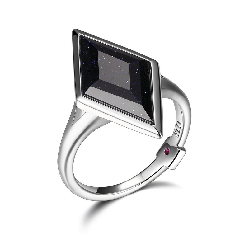 Bague argent 925, pierre losange