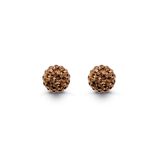 Boucles d'oreilles argent 925, boules ganies de pierres