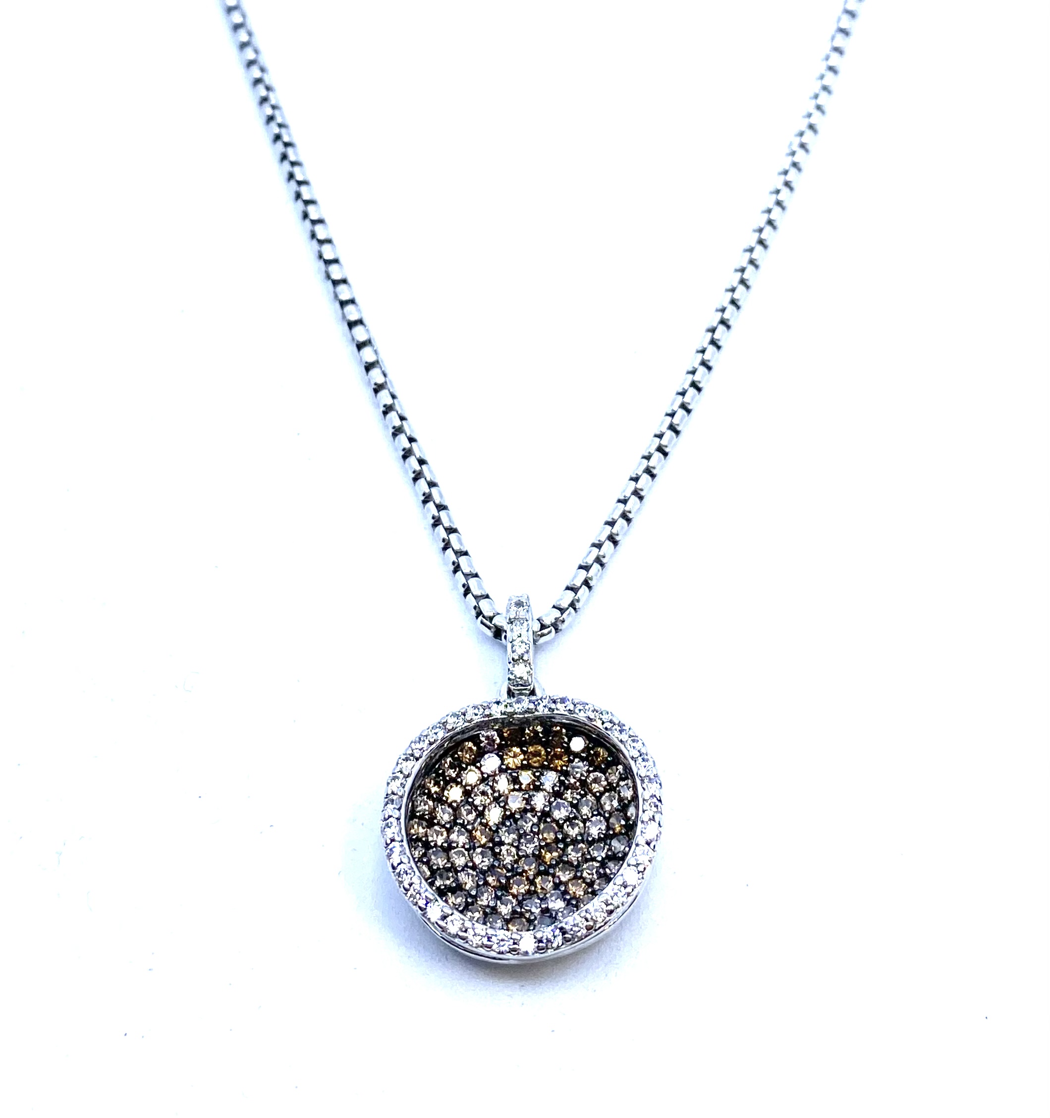 Pendentif pour femme en argent 925, zircons