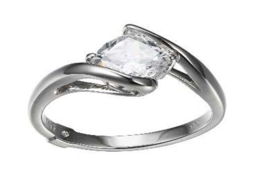 Bague argent 925, 1 pierre