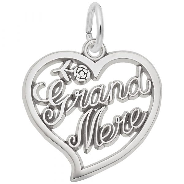 Pendentif en argent 925, grand-mère