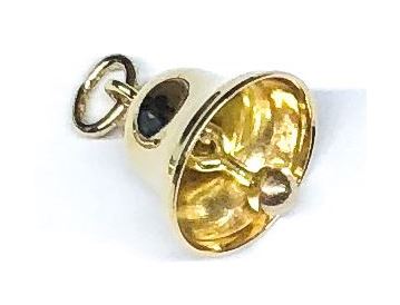 Pendantif en or 14k, cloche - PEND264 - 