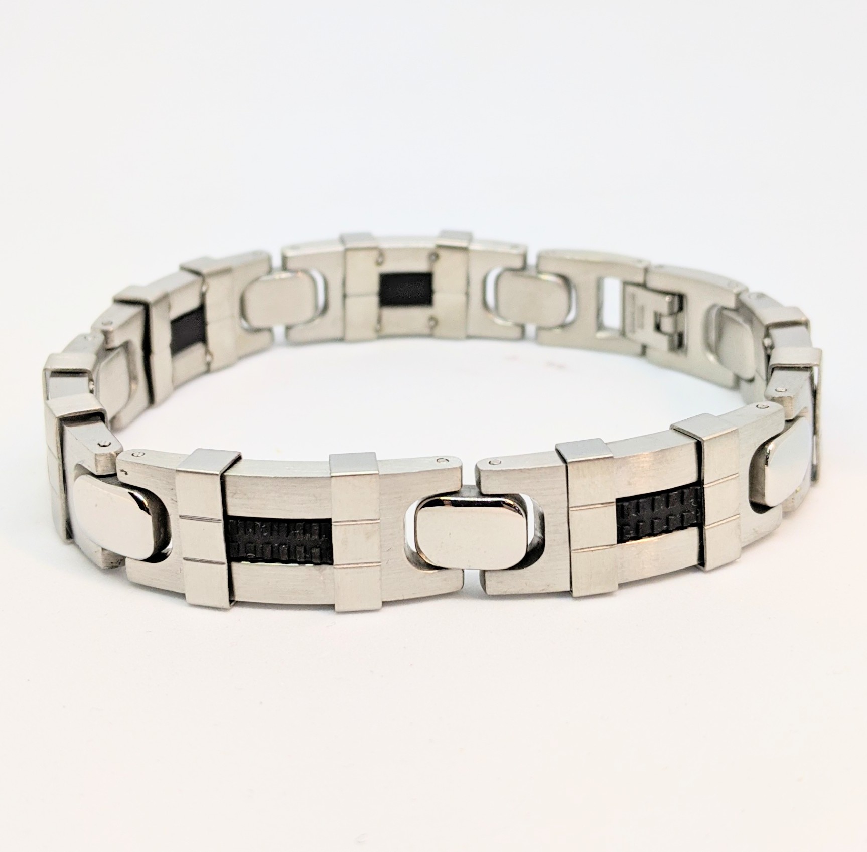 Bracelet stainless et silicone