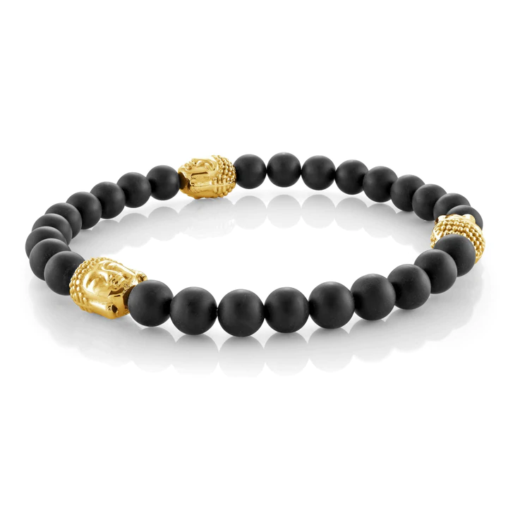 Bracelet pour homme en stainless, buddha