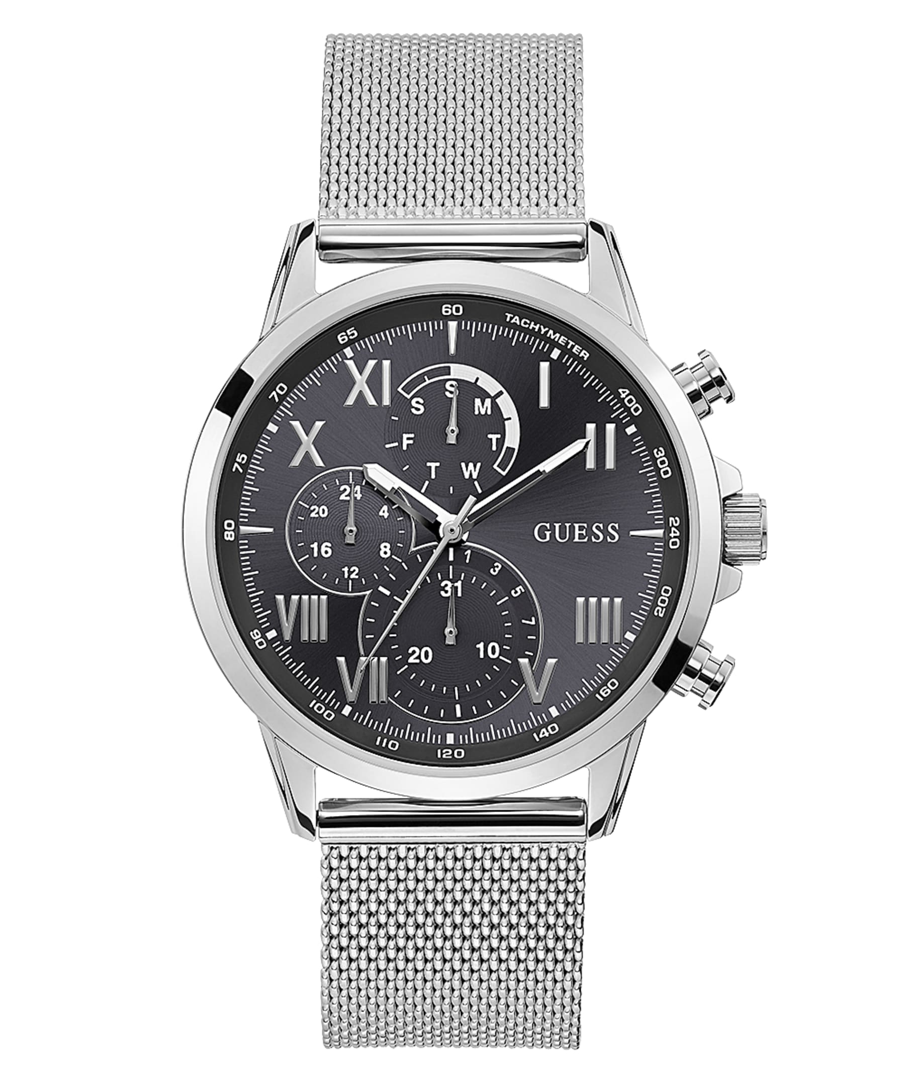 Montre pour homme en stainless, bracelet de mèche