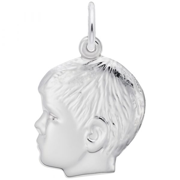 Pendentif en argent 925, garçon