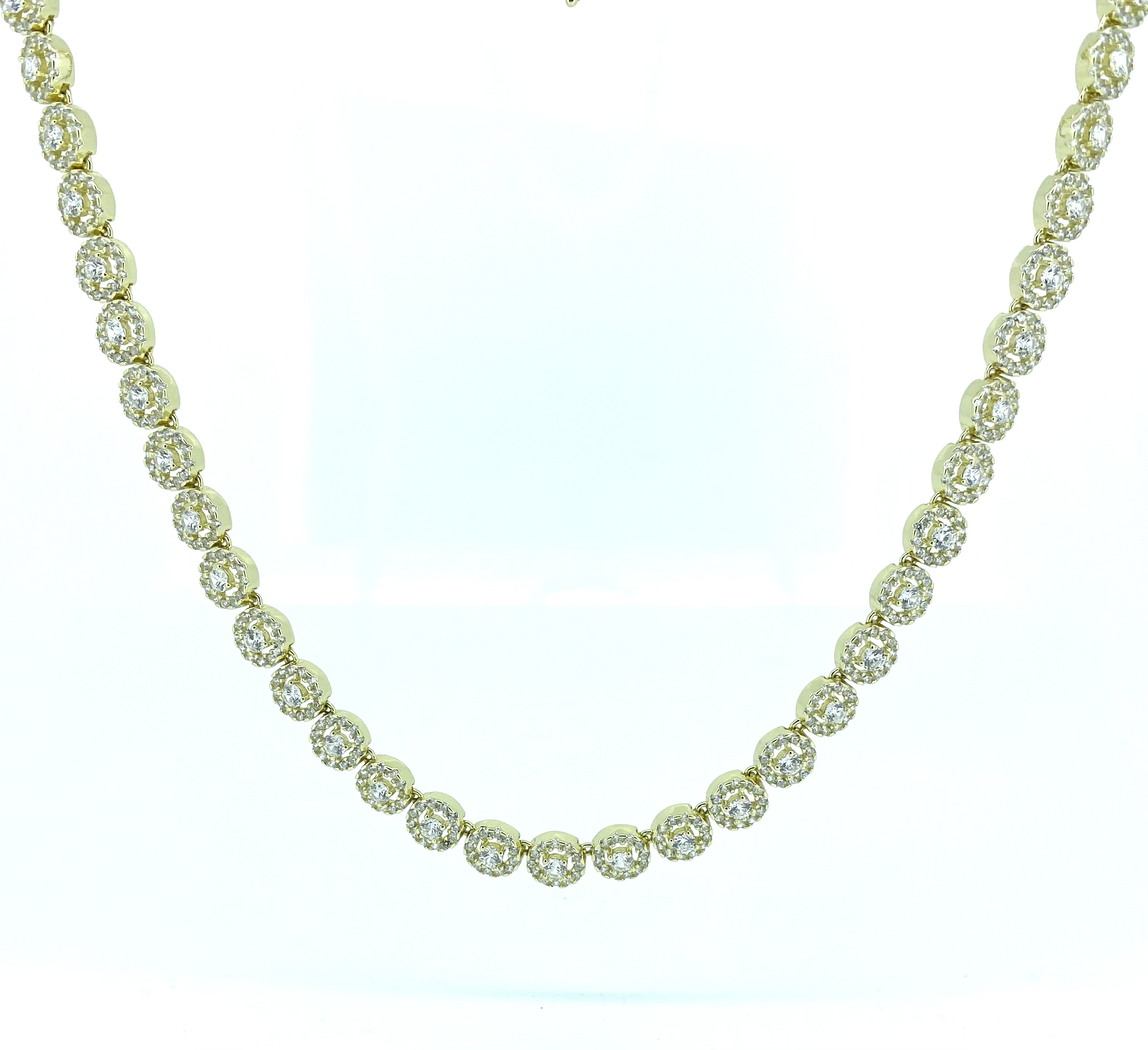 Collier pour femme en argent 925, cubic zirconium