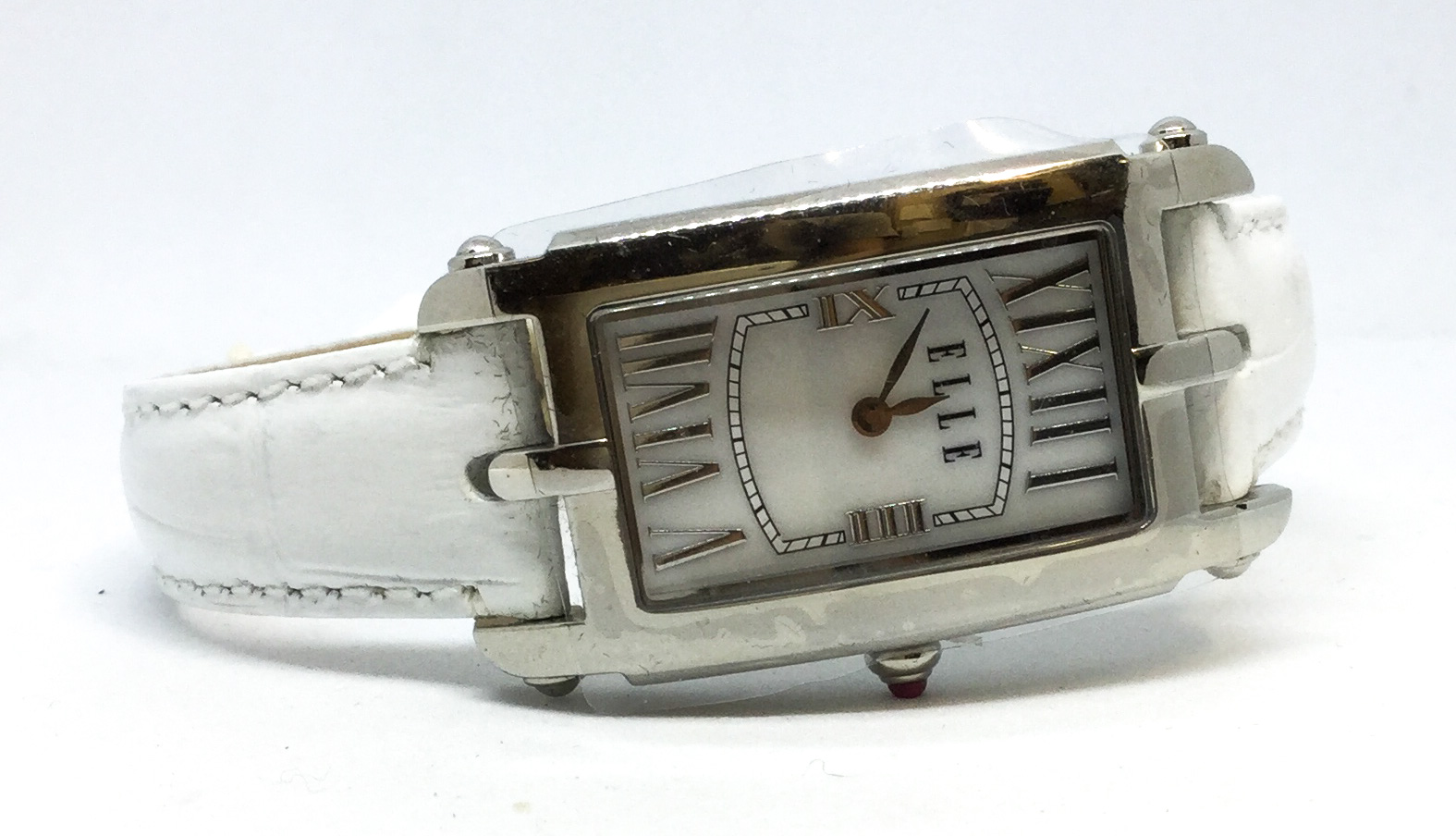 Montre femme, stainless, cadran rectangle