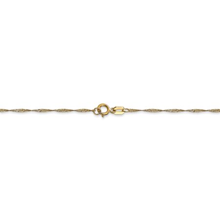 Chaine en or 14K, singapour