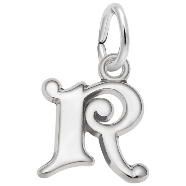 Pendentif en argent 925, lettre