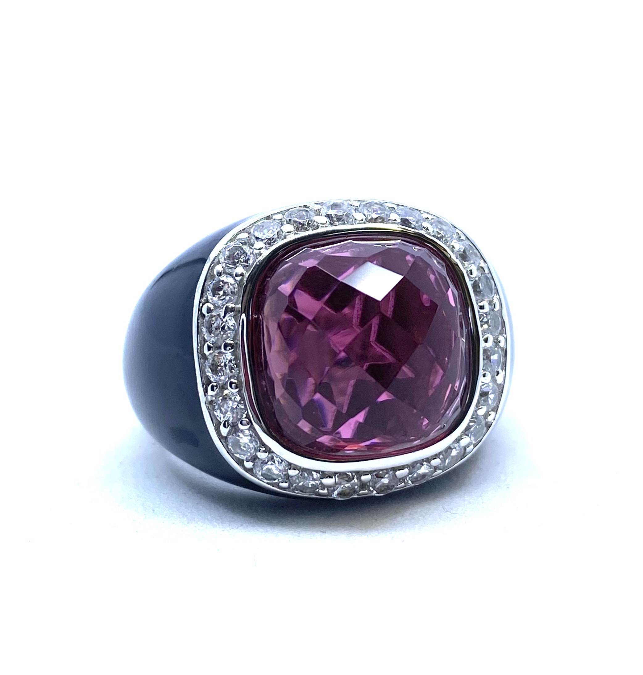 Bague pour femme en argent 925, zircons