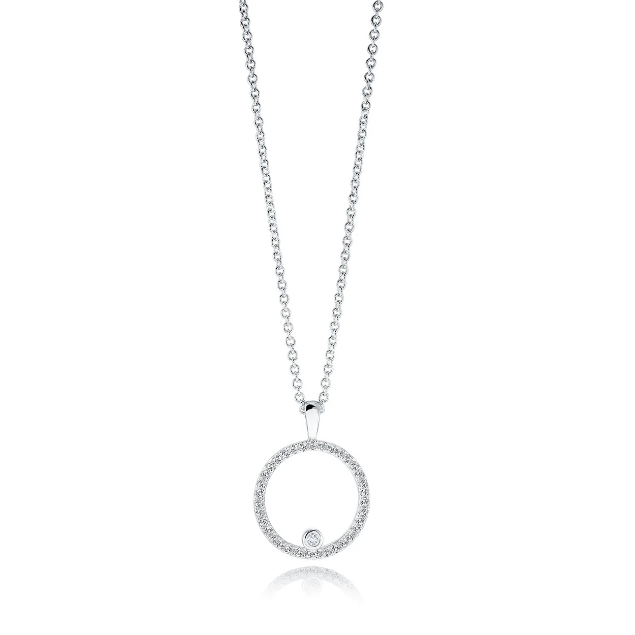 Pendentif pour femme en stainless, cubic zirconium - SWP76 - Italgem
