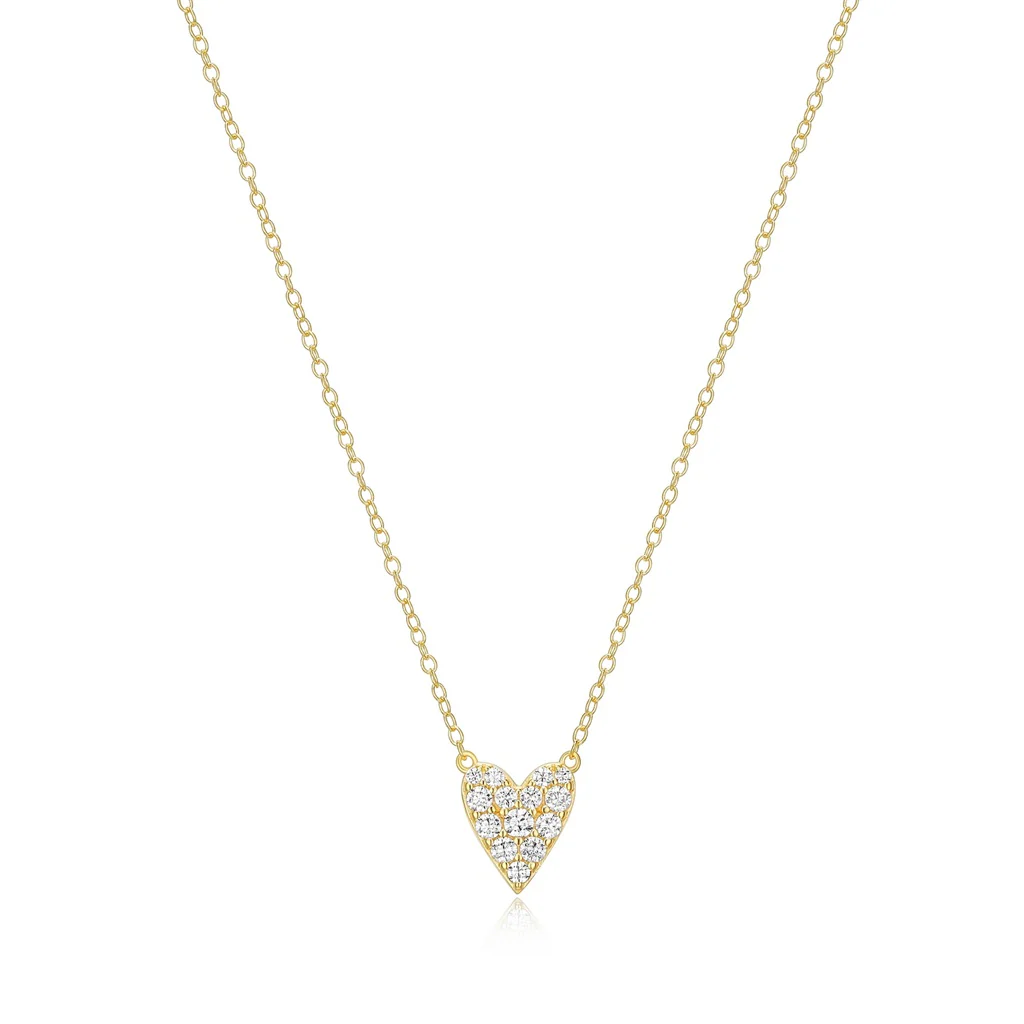 Pendentif pour femme en argent 925, cubic zirconium, coeur