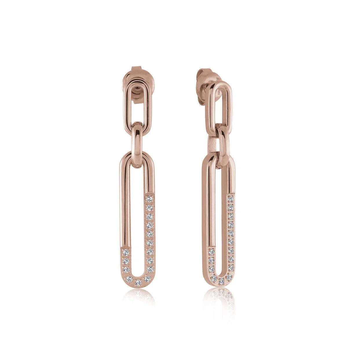 Boucles d'oreilles pour femme en stainless, cubic zirconium - SEA348 - Italgem