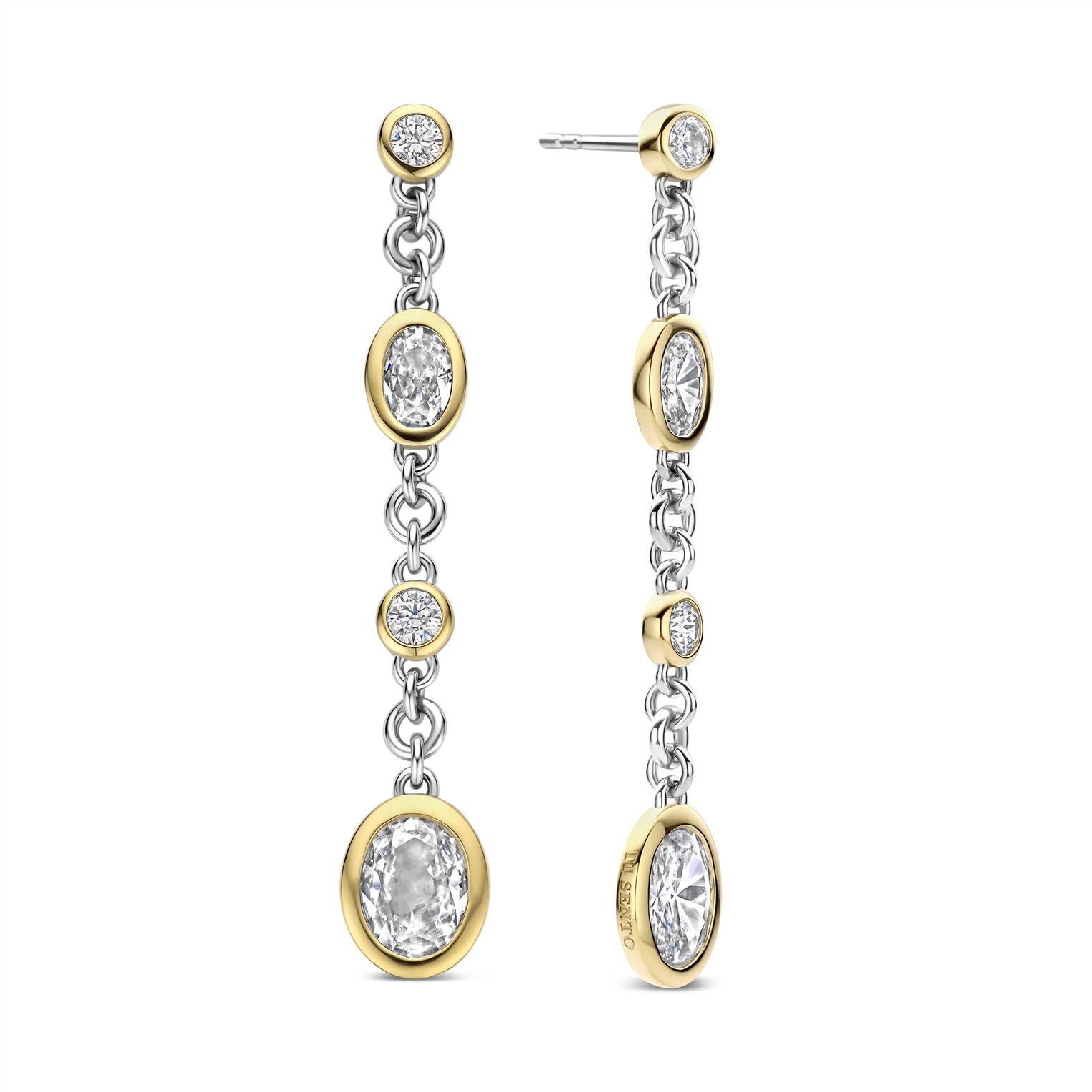 Boucles d'oreilles pour femme en argent 925, cubic zirconium - 78104ZY - Ti Sento Milano