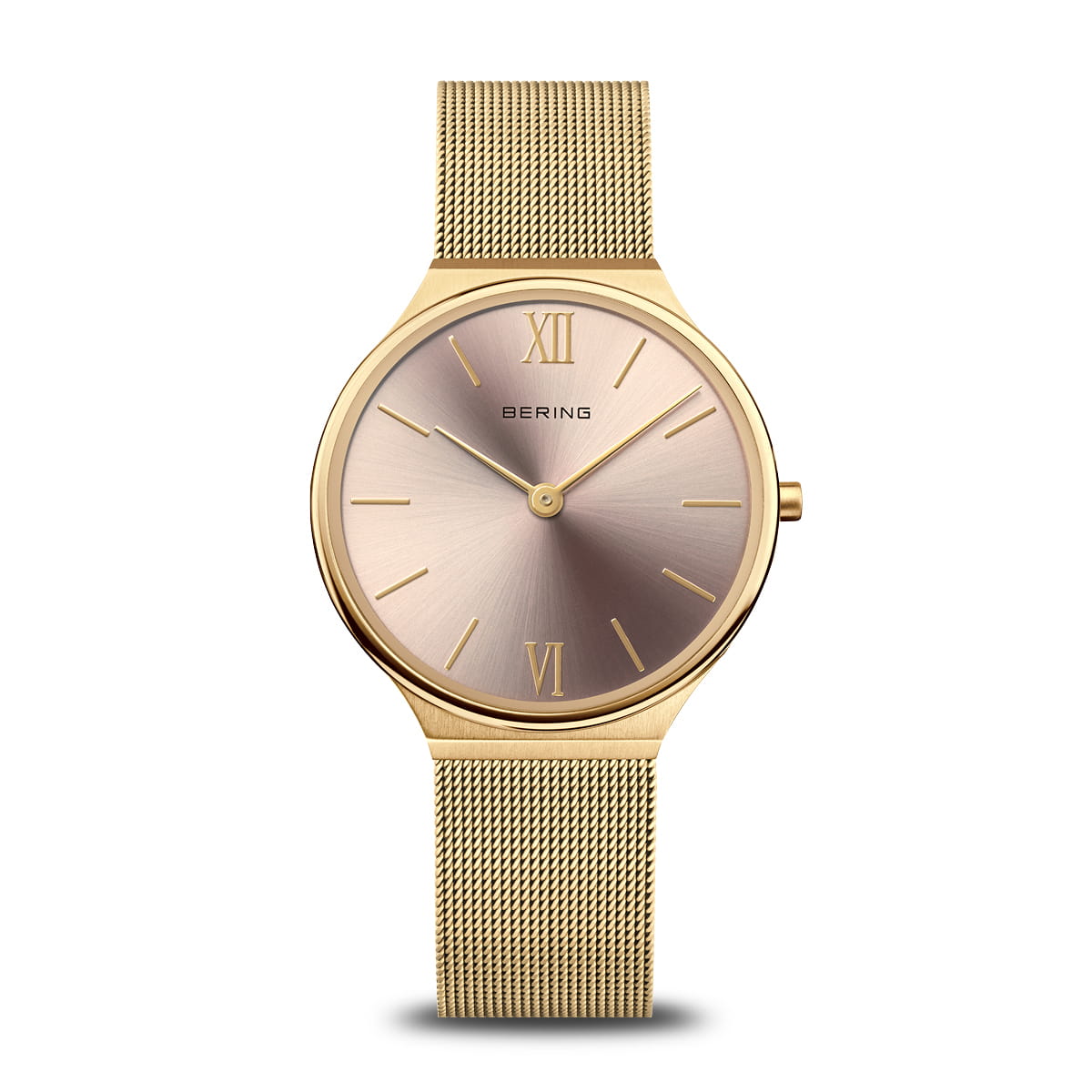 Montre pour femme en stainless, bracelet de mèche, verre saphir, 3ATM - 18434-336 - Bering