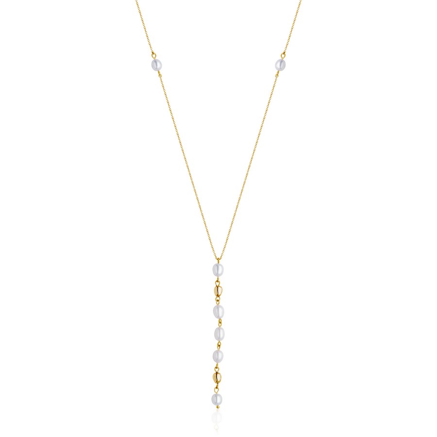 Pendentif pour femme en stainless, perles