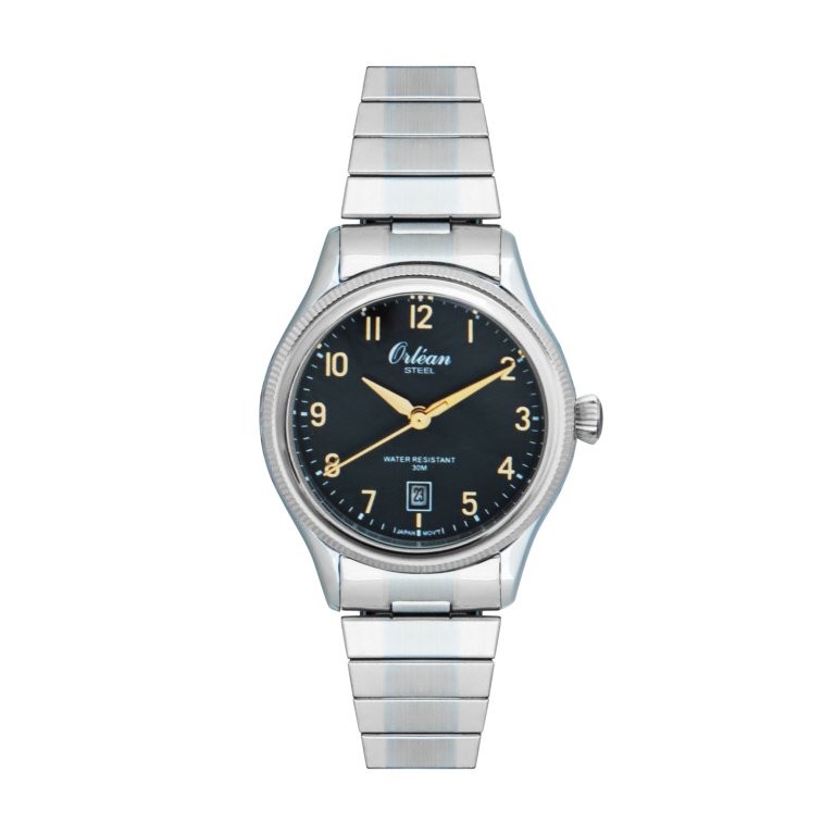 Montre pour femme en stainless, bracelet élastique, 3ATM - ME3554 - Orléan