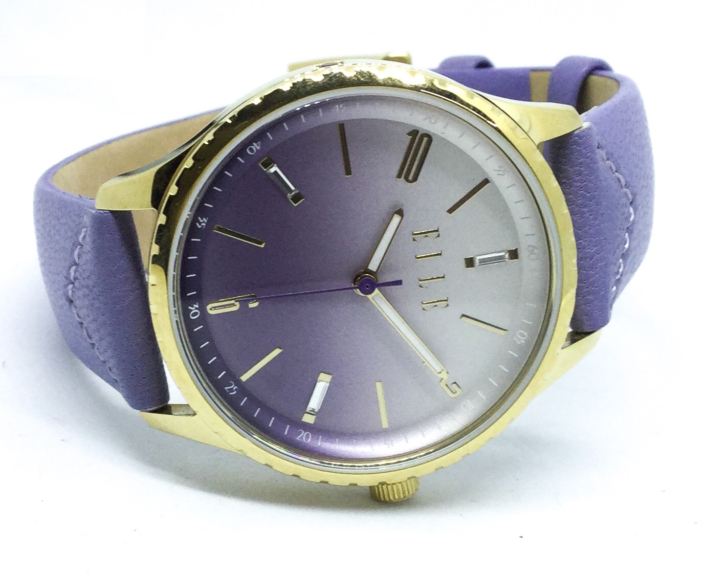 Montre femme, stainless, bracelet cuir