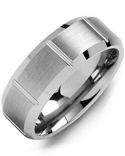 Bague pour homme en tungstène