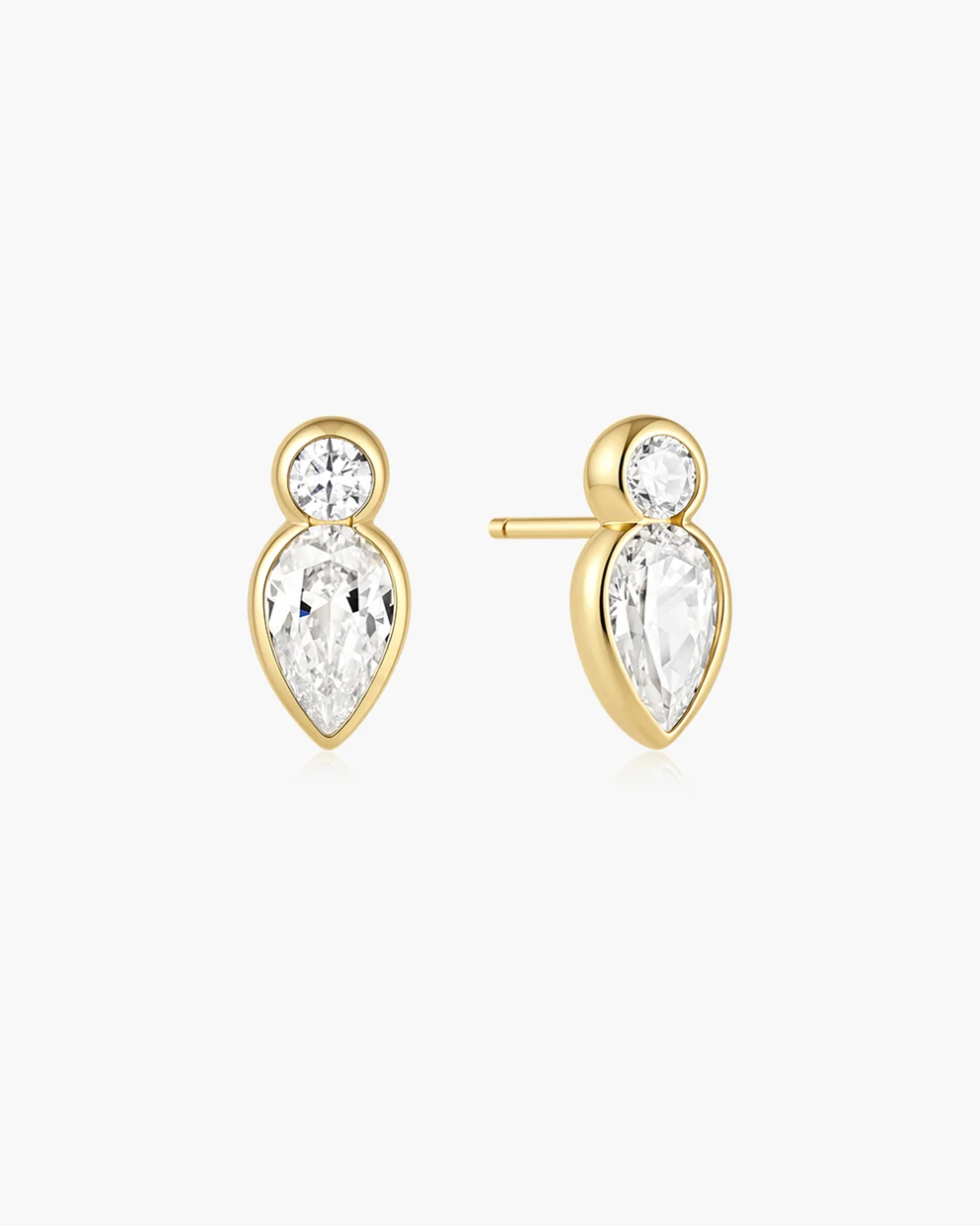 Boucles d'oreilles pour femme en argent 925, cubic zirconium - E076-04G - Ania Haie