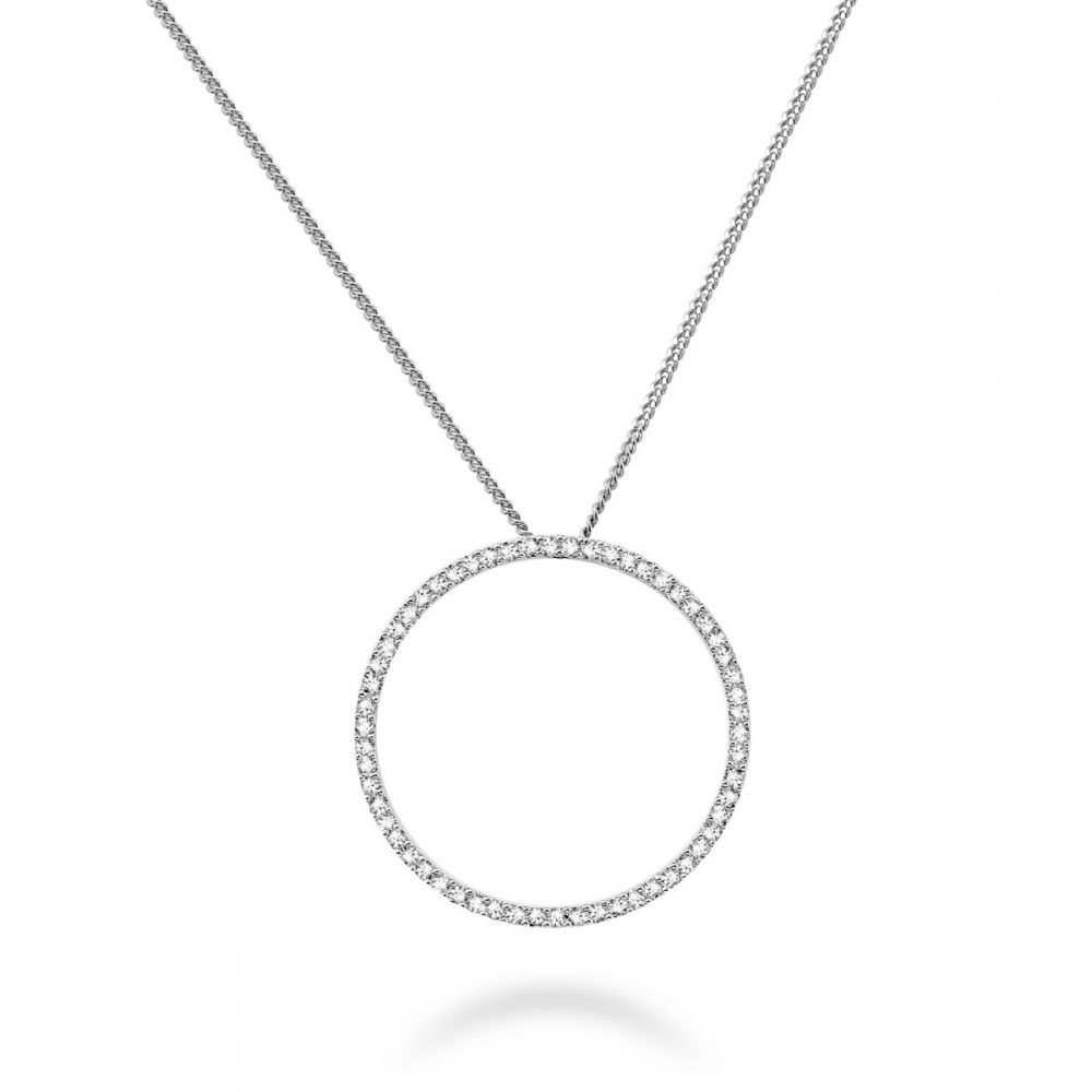 Pendantif or 10K, 12 points de diamants total, cercle de vie