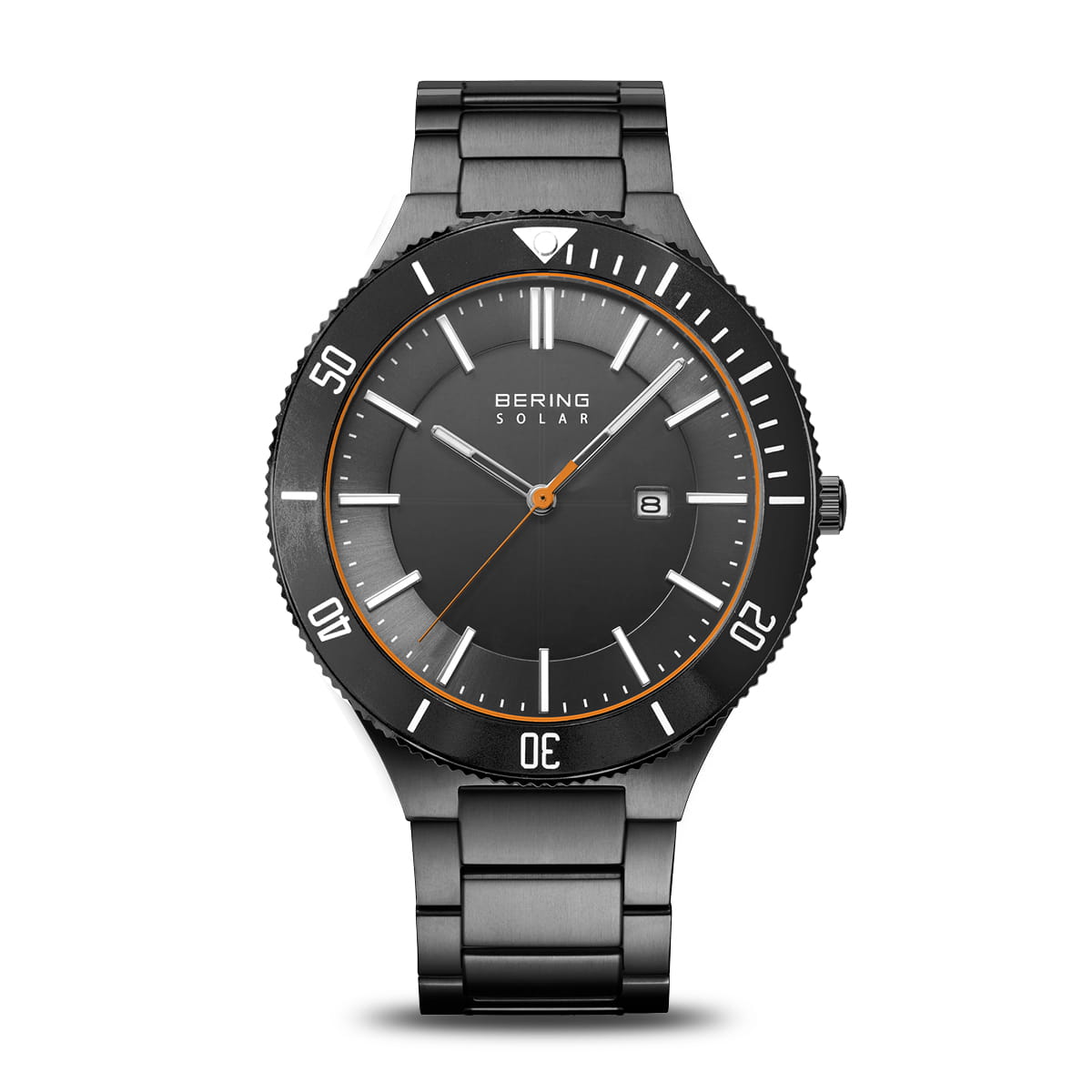 Montre solaire pour homme en stainless, verre saphir, 10ATM - 14443-779 - Bering