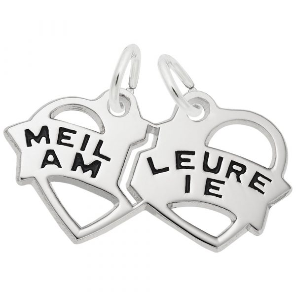 Pendentif en argent 925, trio de meilleur ami