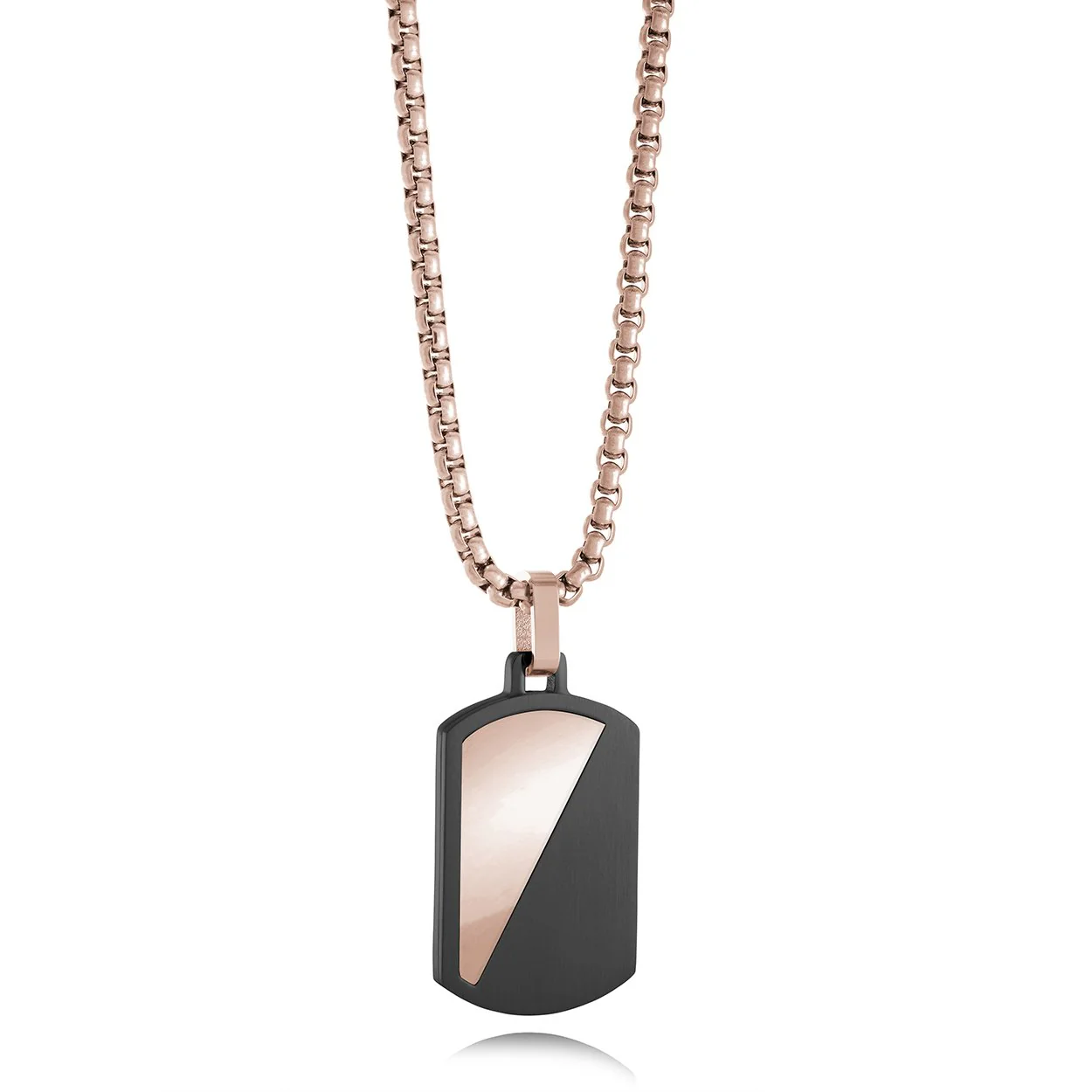 Pendentif pour homme en stainless, plaque - SP383 - Italgem