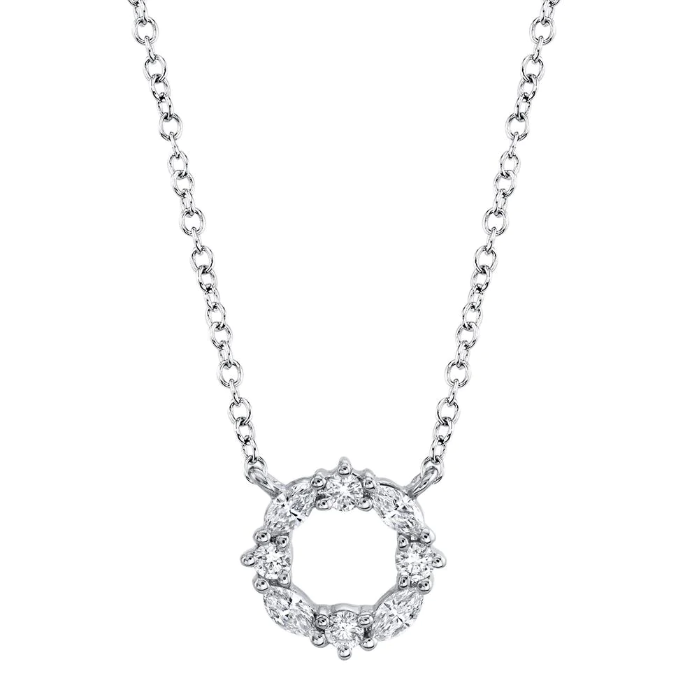 Pendentif pour femme en or 14k, 0.20 carat de diamants SI - SC55019254 - Shy Creations