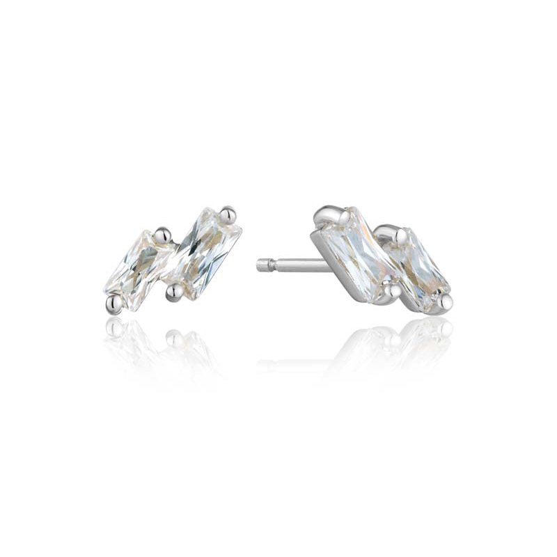Boucles d'oreilles pour femme argent 925, cubic zirconium