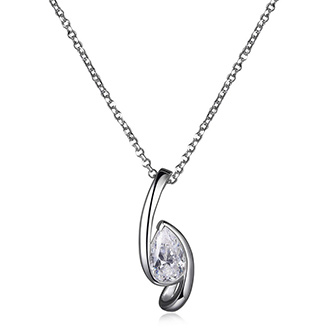 Pendantif pour femme en argent 925, zircon