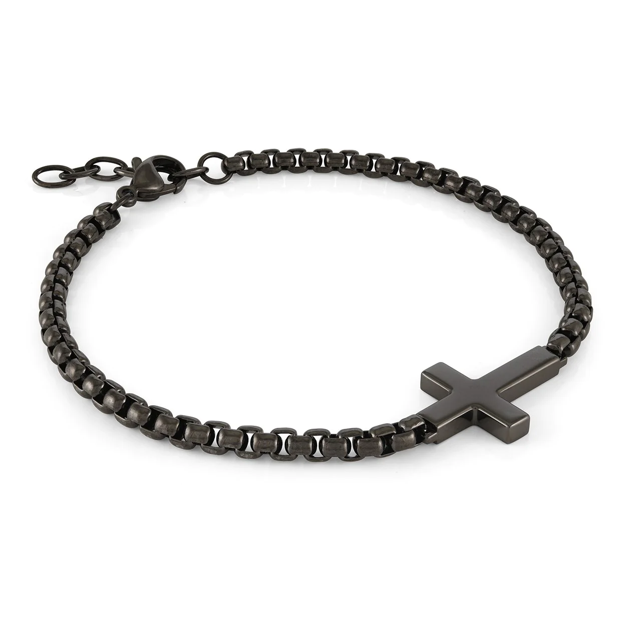 Bracelet pour homme en stainless, croix - SMB659 - Italgem