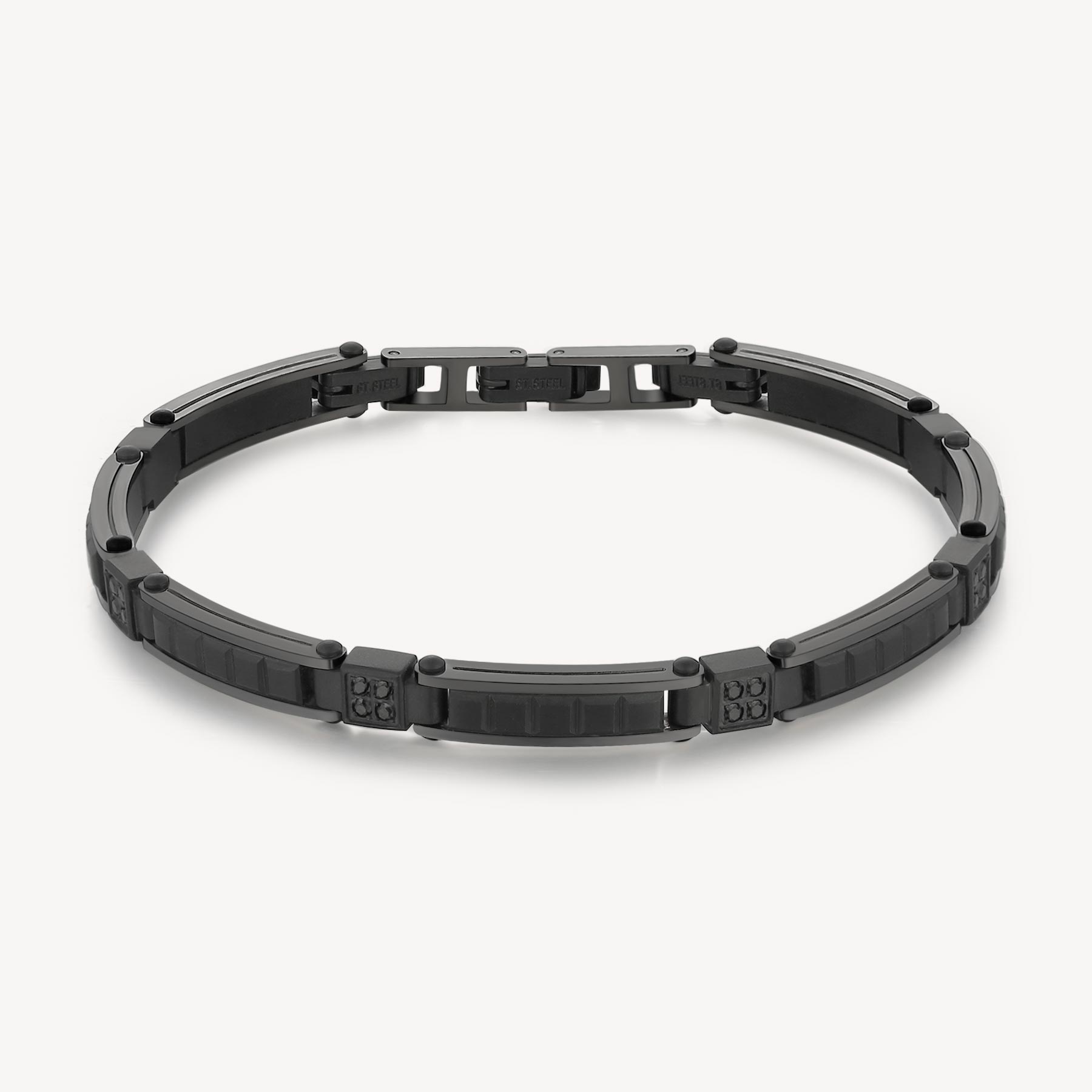 Bracelet pour homme en stainless, cubic zirconium - BBC14 - Brosway