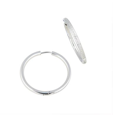 Boucles d'oreilles pour femme en stainless, zircons