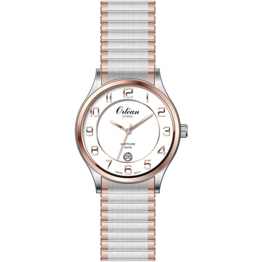 Montre stainless, bracelet stainless, verre saphir, 3ATM